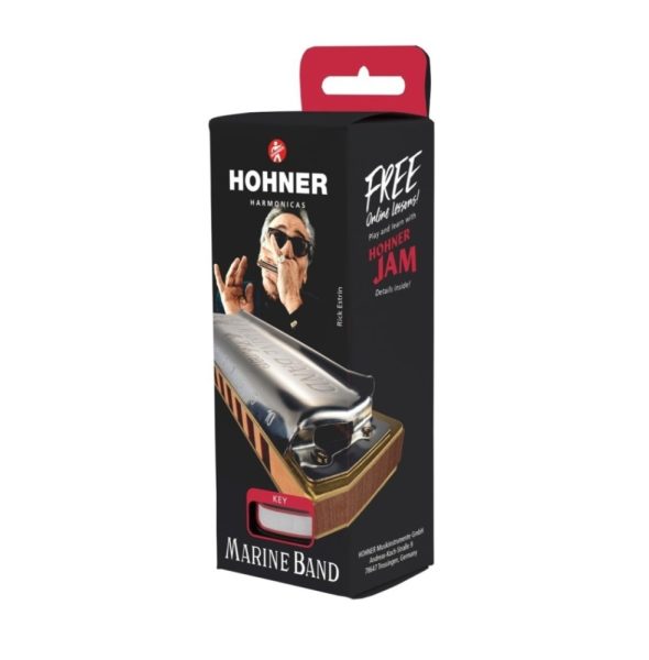 Hohner M1896106P-A Marine Band 1896 10 Holes Harmonica, A - Image 3