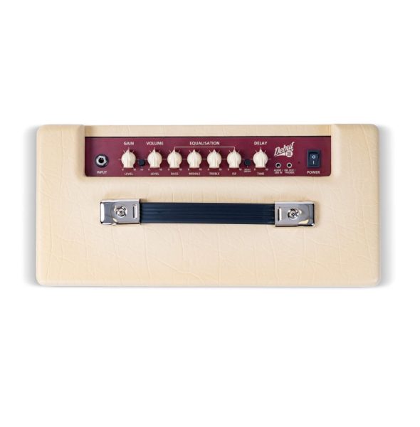 Blackstar DEBUT30E 1x10in 30w Electric Guitar Amp, Cream/Oxblood - Image 3
