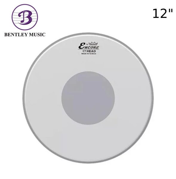 Remo EN-0112-CT Encore Controlled Sound Coated Black Dot Drumhead, 12-Inch Diameter