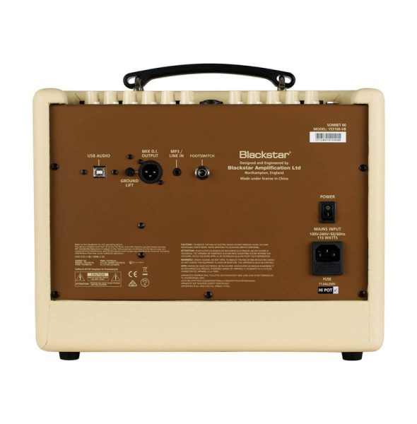 Blackstar SONNET-60-BND 1x6.5in 60w Acoustic Amp, Blonde - Image 2